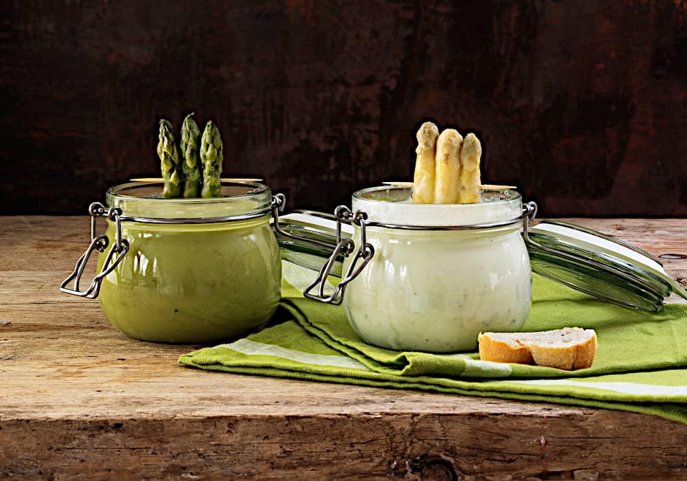 creme asperges en verrines